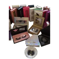 

Wholesale Make Own Brand Private Label Custom Luxury False Lashes Packaging Box Vendor 100% 3d Real Mink Eyelash