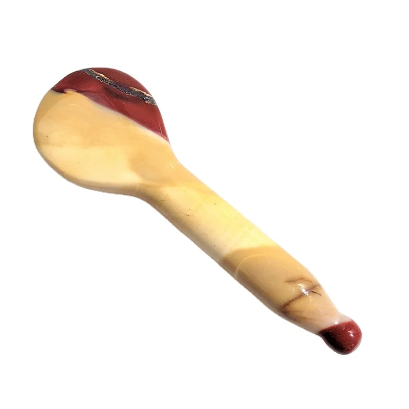 

Mookaite Jasper Facial Scraping Massage Customized New Shape Gua Sha Massager Products Spoon Shape