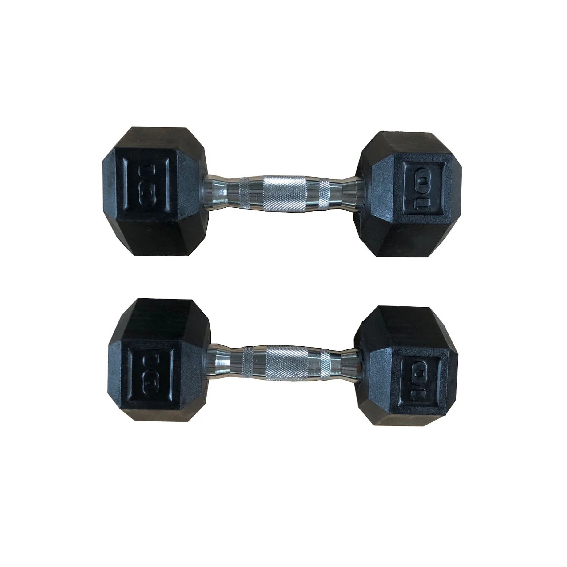 

Fitness Gym Iron Weights Hex Rubber Coated Dumbbells Products Set