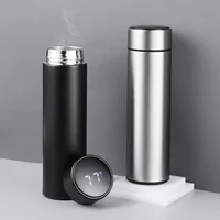 

2020 smart water bottle with reminder to drink water stainless steel water bottle LED temperature display vacuum flasks