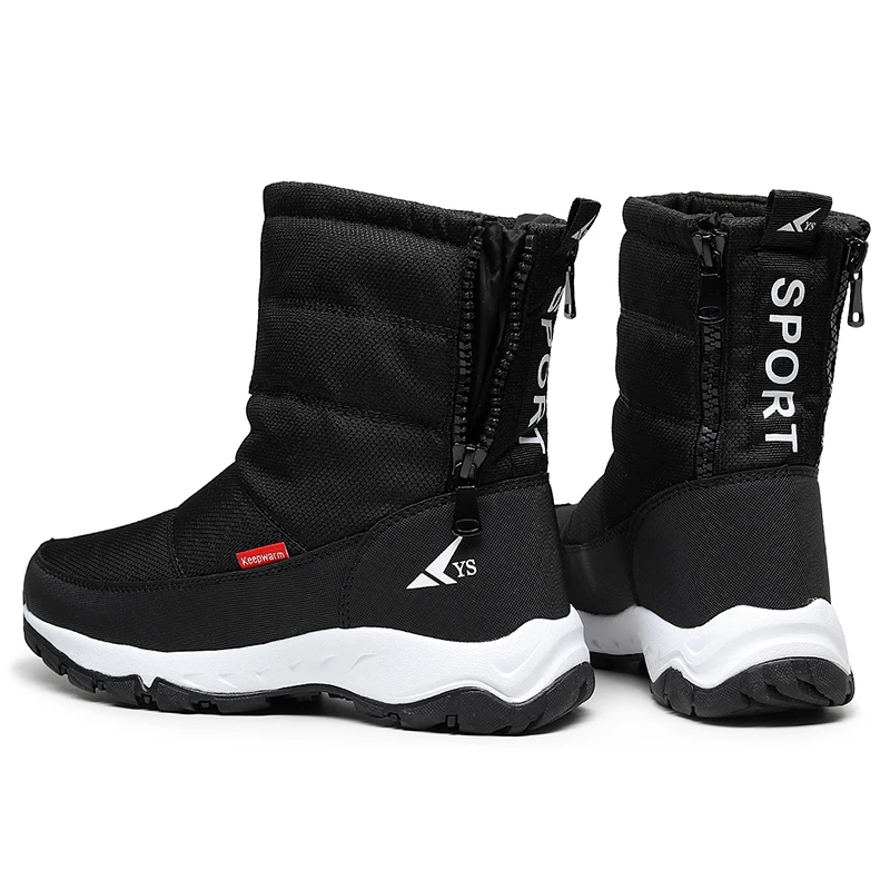 

high quality snow boots for men waterproof mens winter boots With Fur winter shoes antislip M platform thick plush warm