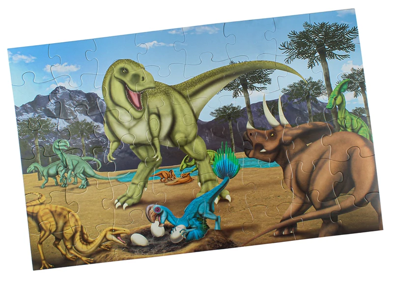 buy 48 pcs地板puzzie儿童3-6岁,益智拼图玩具,90x60 cm恐龙拼图
