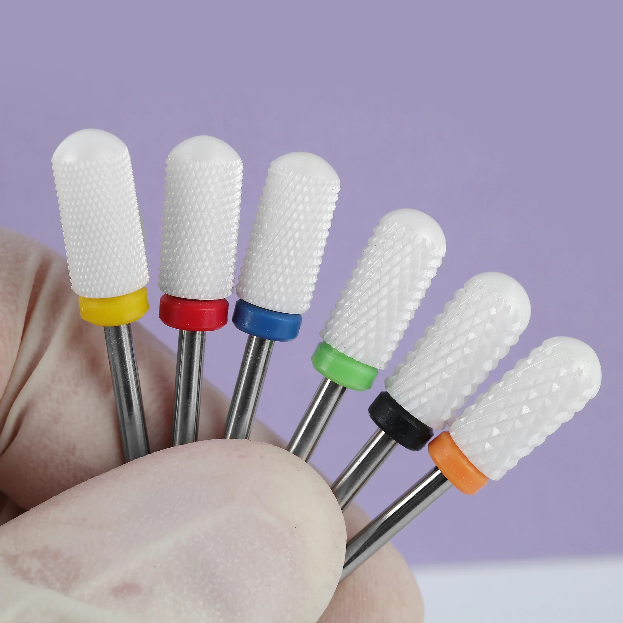 

Various Nail Tools E File Bits Burr Small Smooth Top 3/32'' Ceramic Nail Drill Bits Manicure For Drill Machine