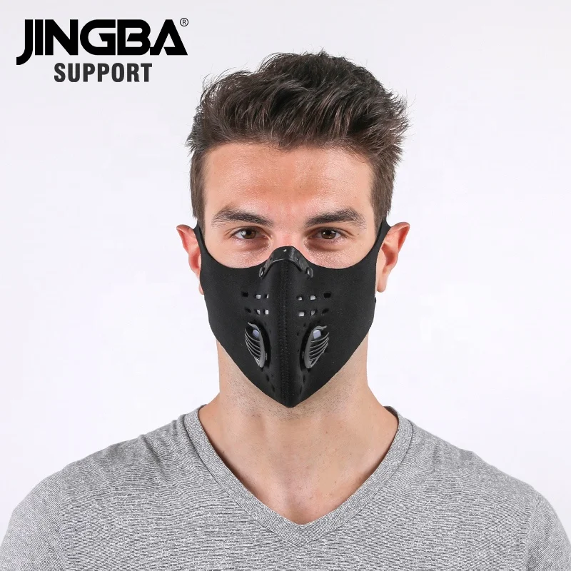 

JINGBA SUPPORT 5993 Good Fabric Foam Face Mask for Cycling Mountaineering Outdoor Exercise, Black/red/blue/grey
