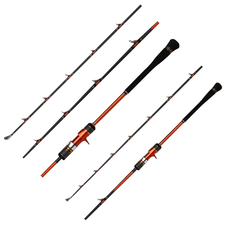 

Casting rod 1 Sections Fishing Rods 1.77m Super Hard Fiberglass Saltwater Fishing Rod, As photo show