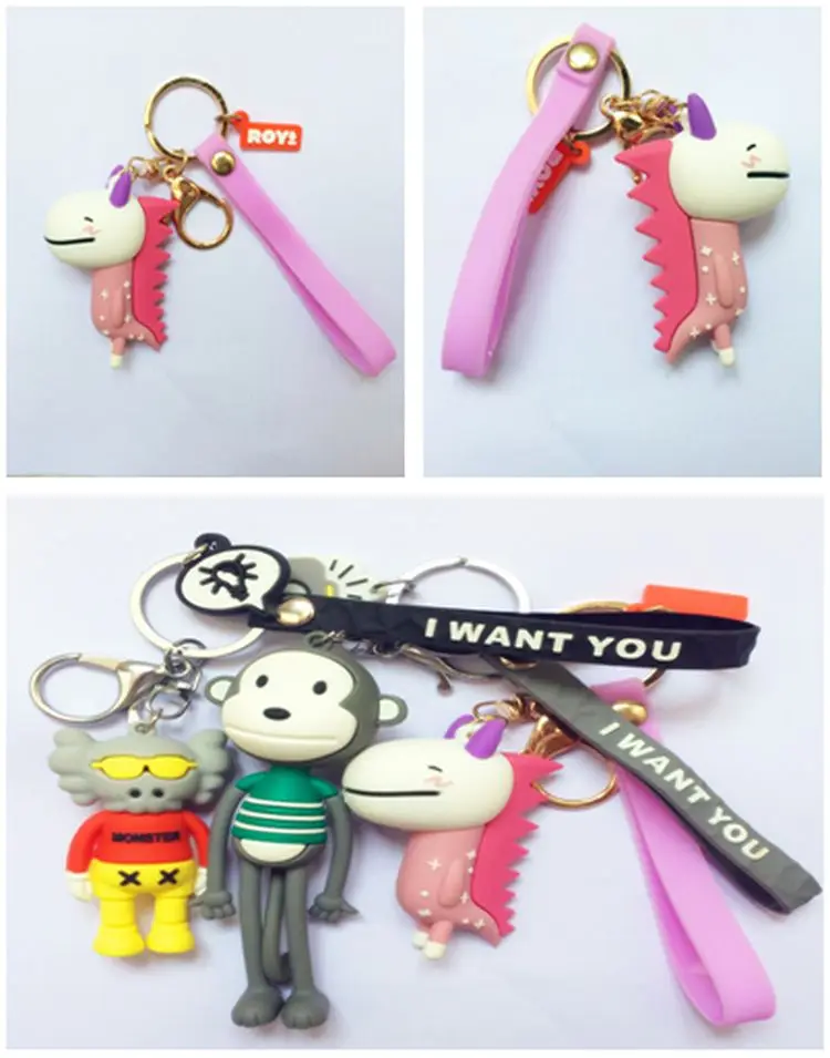 plastic animal keychain