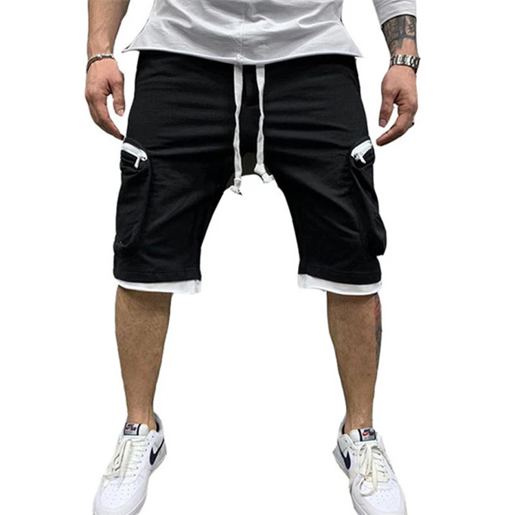 

2021 new fashion men shorts pants Streetwear Summer Casual Shorts Big Pocket Knee Length Pants men's shorts