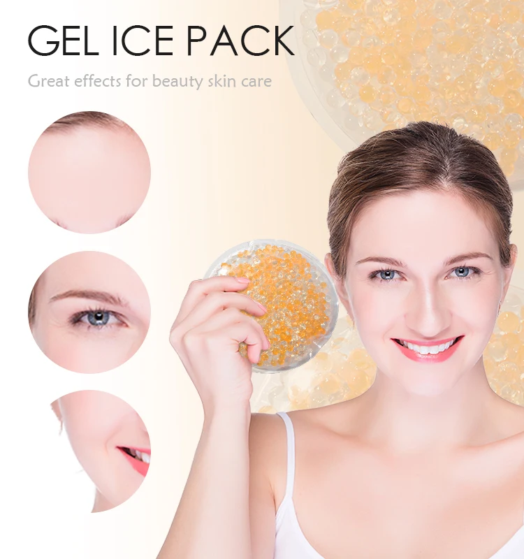 Reusable Ice Pack Gel Beads Hot Cold Packs Rehabilitation Therapy