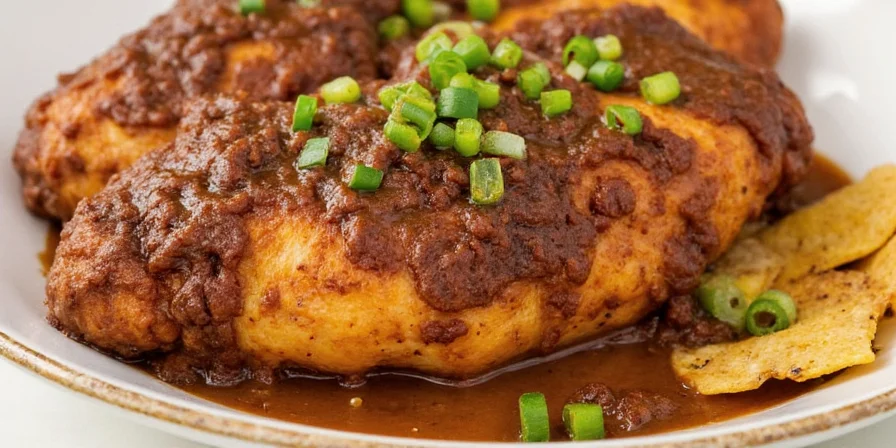 Summary image of chicken mole sauce