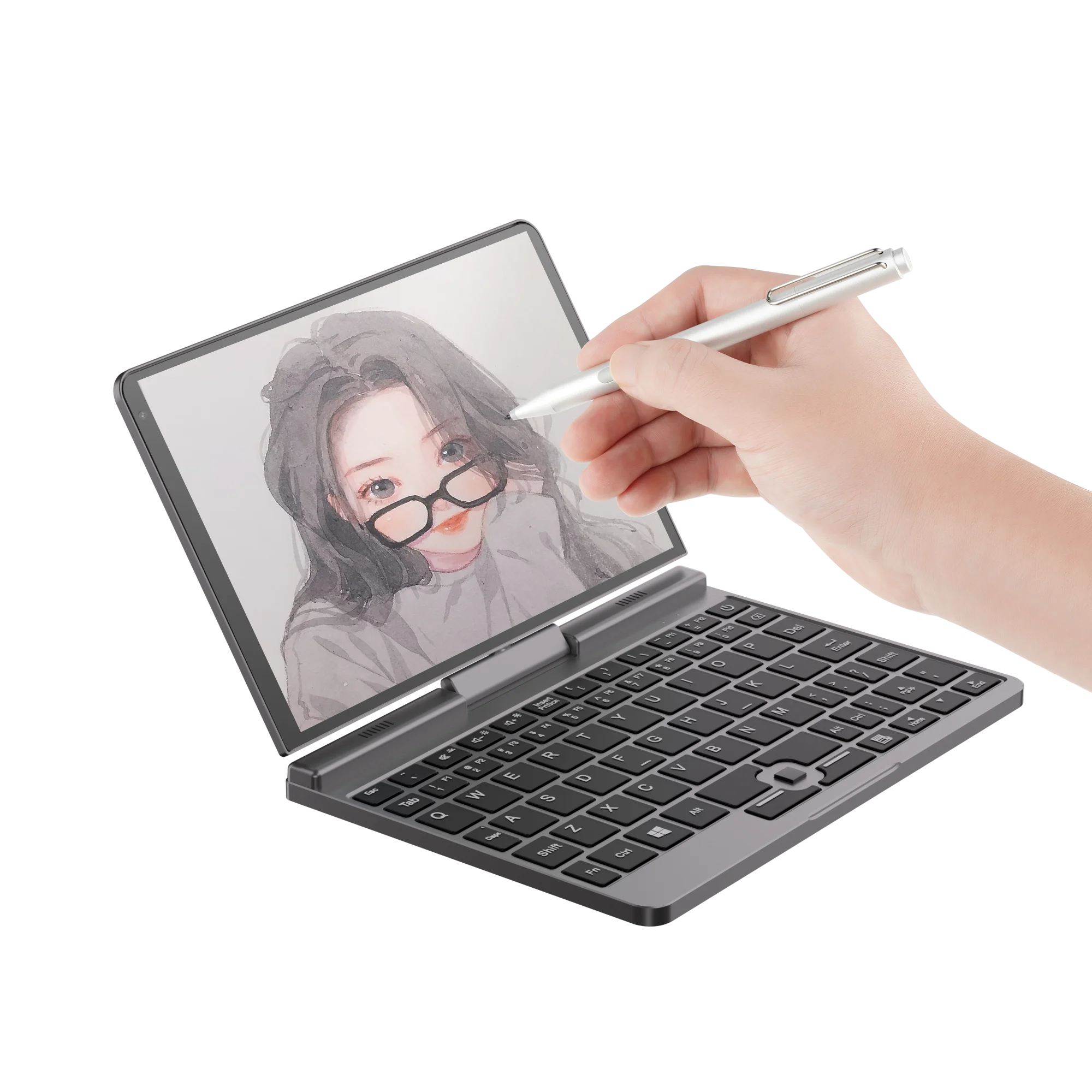 

2 in 1 Laptop 8inch 360 degree rotary touch screen laptop Intel Core N100 For personal laptop