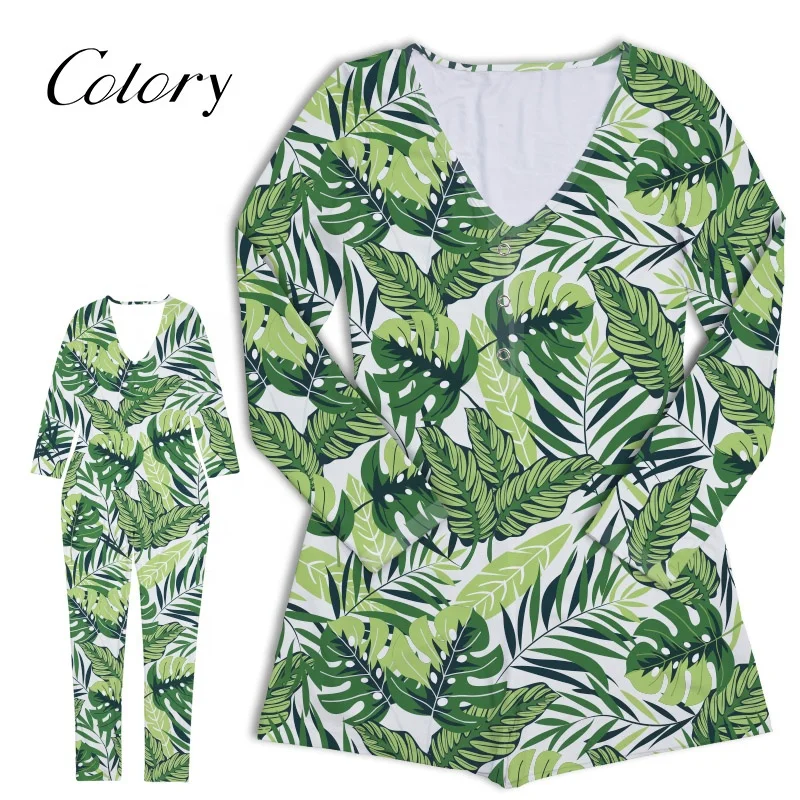 

Colory Trendy 2020 High Quality Nightwear Allover Print Sexy Custom Women, Customized color