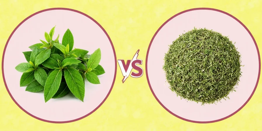 Side-by-side comparison of Greek and Italian oregano leaves