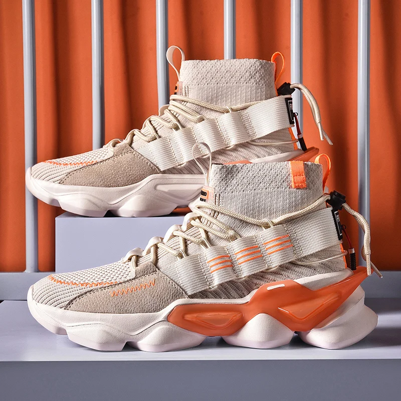 

Wholesale Customized Casual Sneakers Fashion Lightweight Luxury High Fashion Shoe Men, Optional