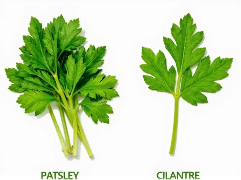 how to tell the difference between parsley and cilantro