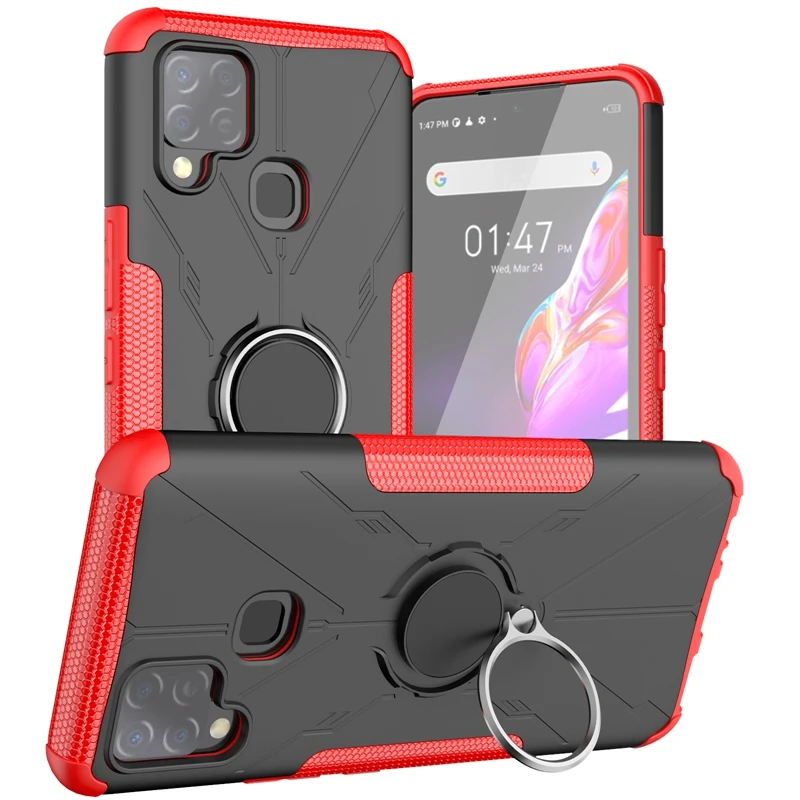 

Drop-Shipping heavy duty phone case hybrid pc tpu rugged armor kickstand case For Infinix Hot 10s
