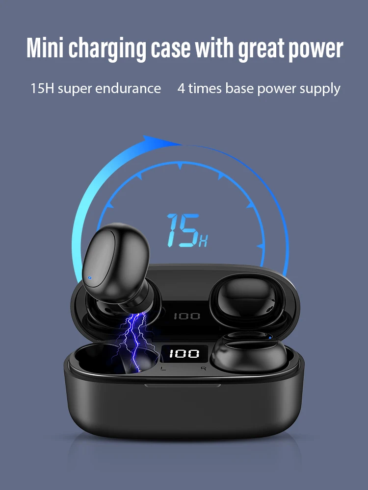 Wireless Earbuds Bluetooth 5.0 Stereo Bluetooth Headphones TWS in Ear Headset with Charging Case - ANKUX.COM