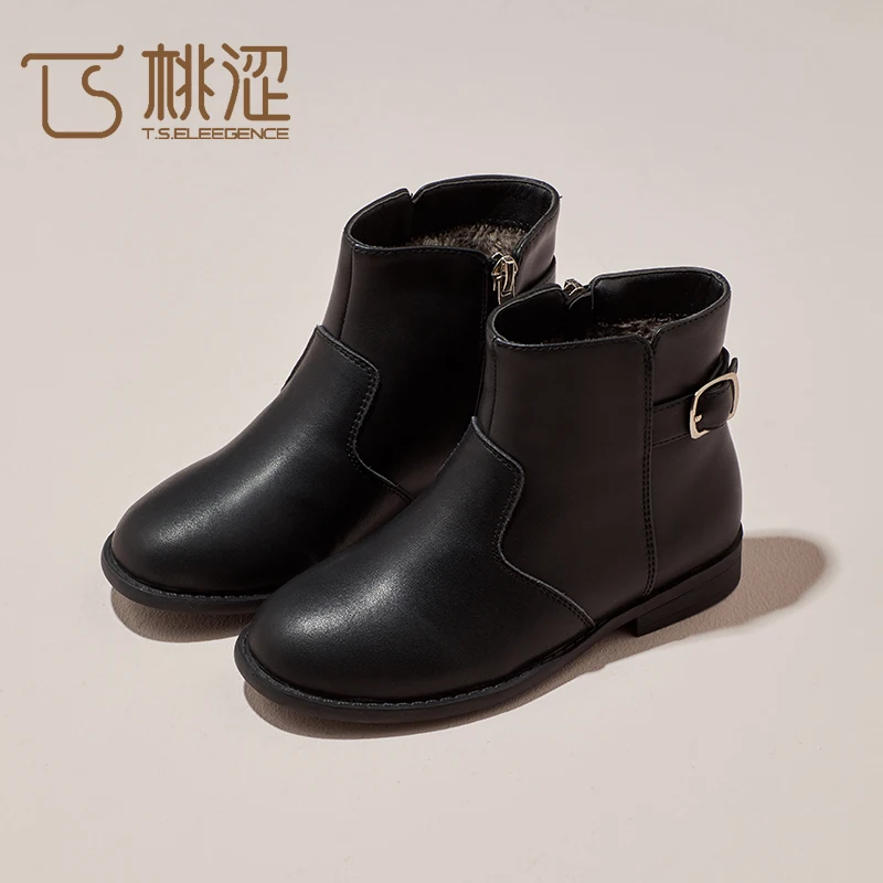 

2019 New Best quality cheap girls short boots children branded ankle boots shoes, Customized