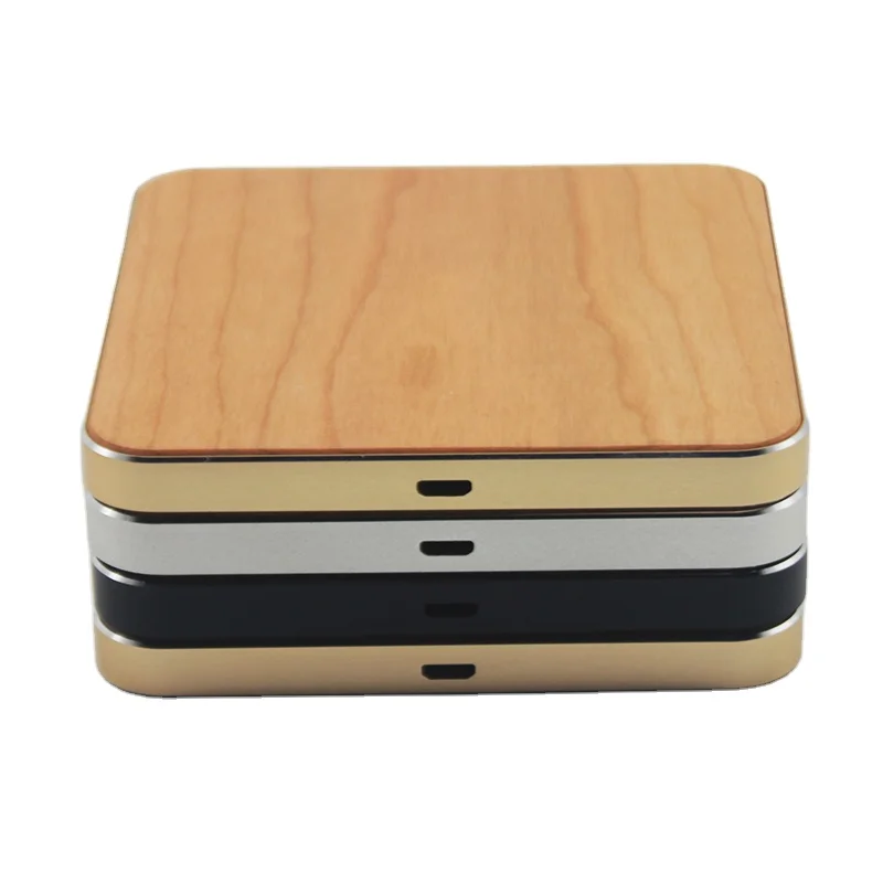 

New 2020 Product Portable Round Wooden Wireless Charger Hotsale