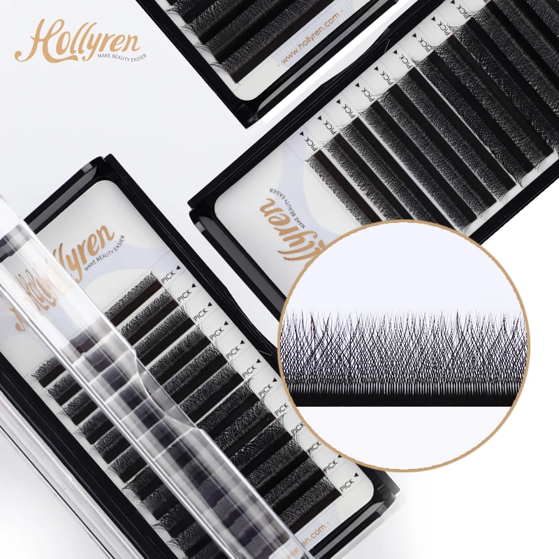 

0.07 Clover Eyelash 3D Mink Individual Eyelash Extension False 3D Russian Volume Cluster Lashes Natural Faux Makeup Eyelashes