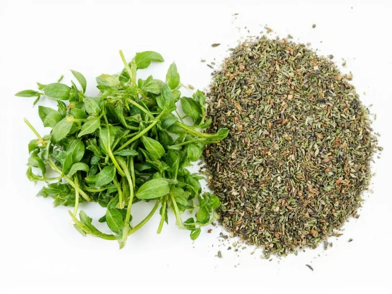 Fresh Thyme to Dried Conversion: 1 Tbsp Fresh = 1 Tsp Dried