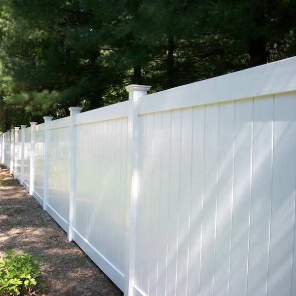 

Plastic PVC vinyl wall privacy fence panel, White