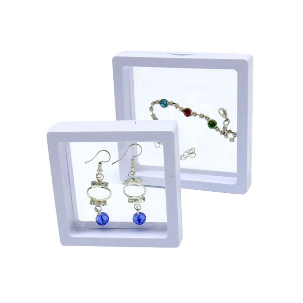 

Transparent Earring Storage Box Pe Film Display Box Case For Pendant Necklace Bracelet Ring Jewelry Pin New Design