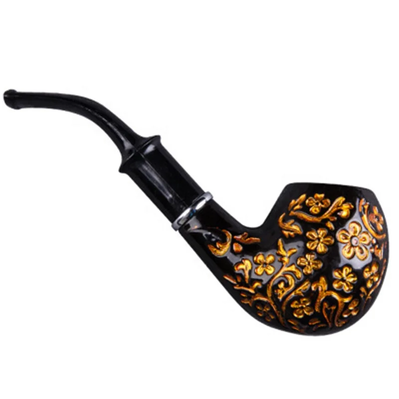 

Resin Light Luxury Phnom Penh Design Smoking Pipe, Black