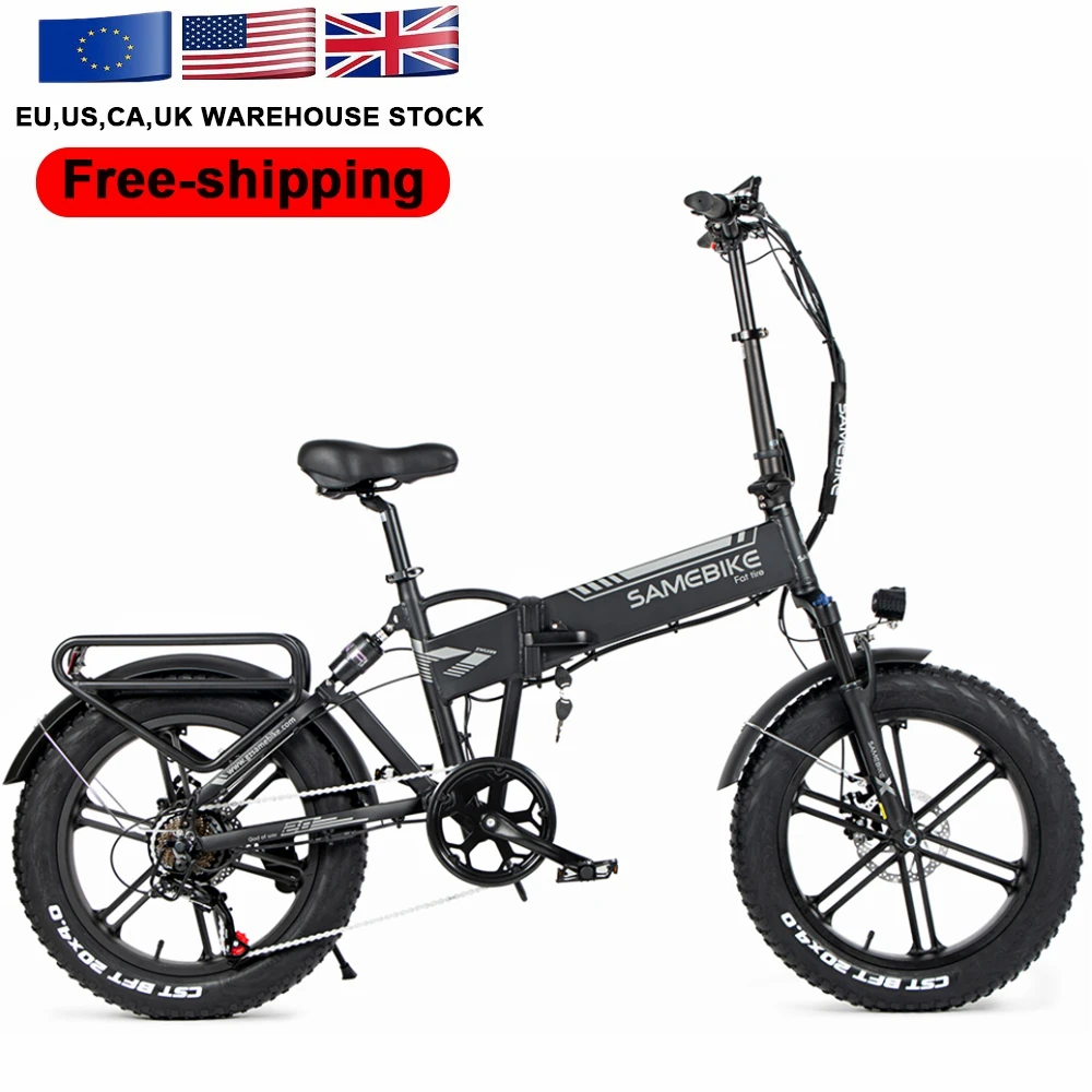 

US local stock SAMEBIKE XWLX09 Full Suspension 48V10Ah Lithium Battery 750w powerful mountain ebike off road Fat electric bike