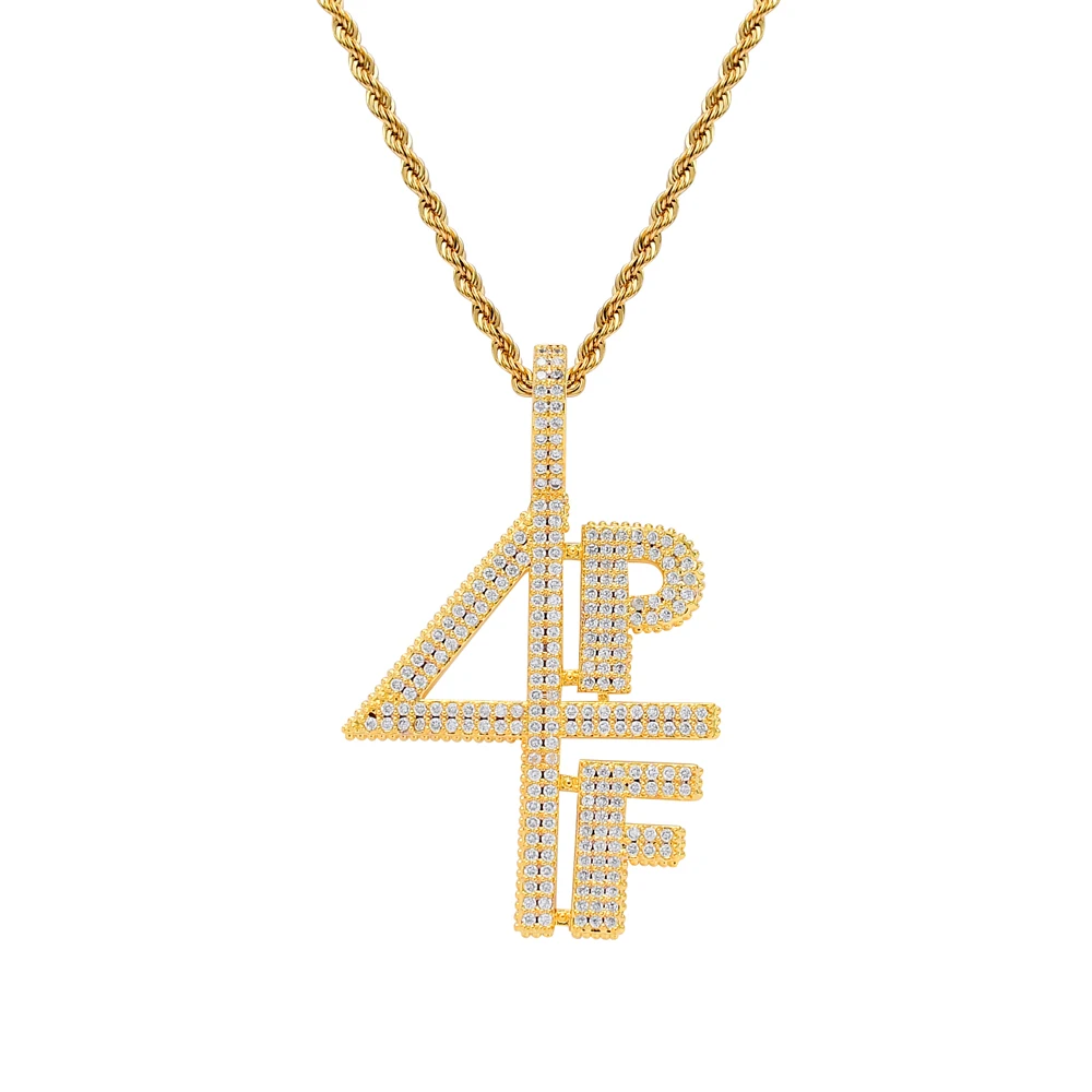 CN198   Bling Bling Pendant Necklace Hip Hop Jewelry for Party Gift