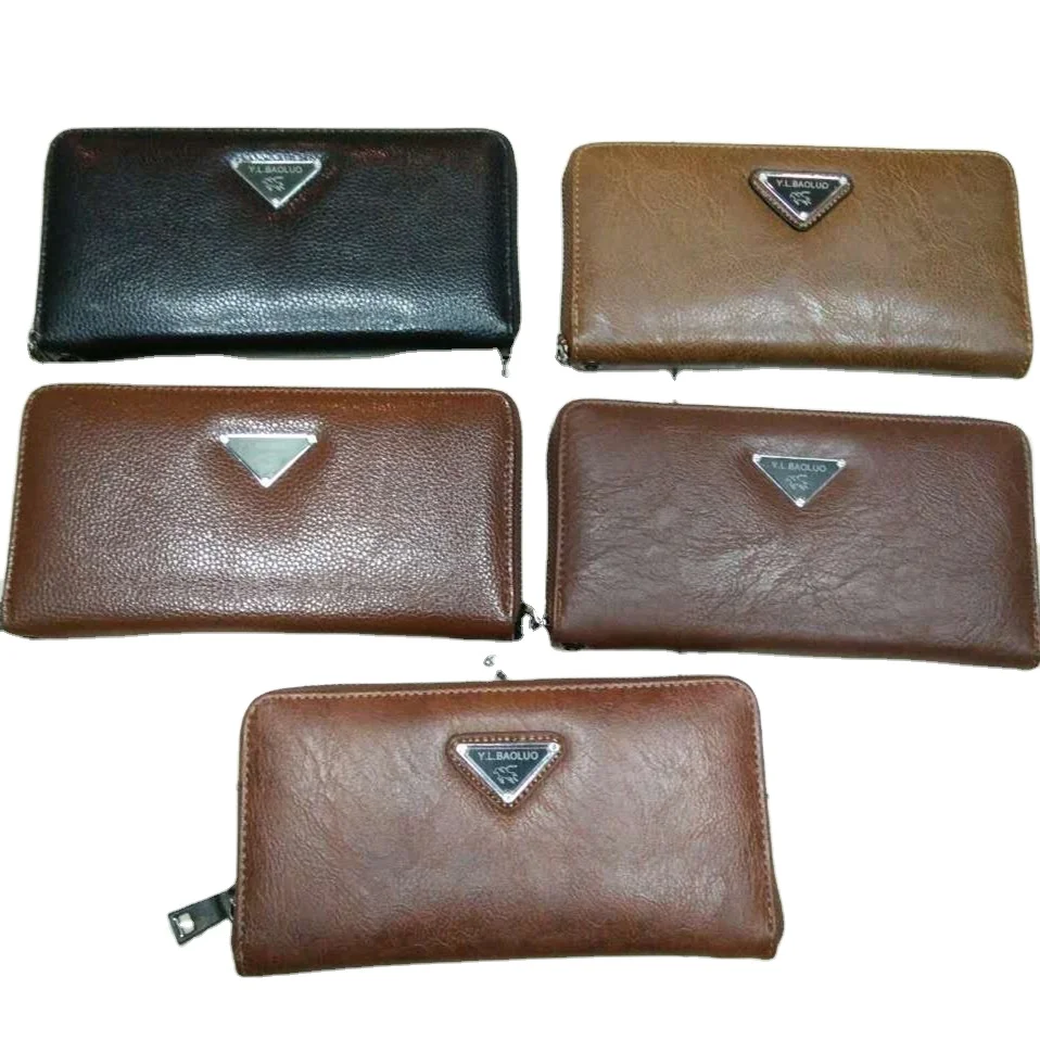 

Mix style men's handbag factory direct sales men long wallet and purse stock, Mix color