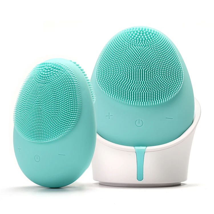 

Wireless Charger Facial Cleansing Brush Silicone Sonic Face Brush