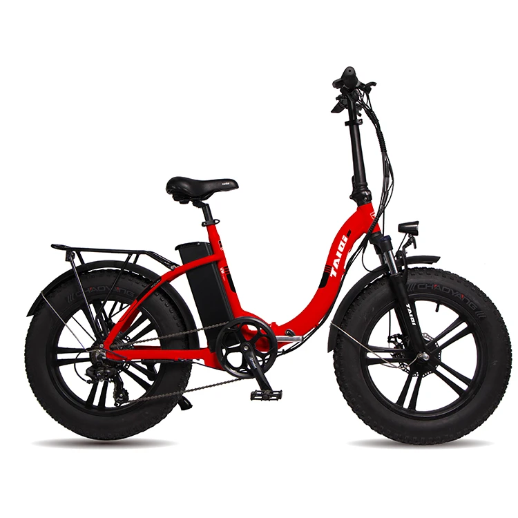 

Two seat e-bike Lithium Battery 20*4.0 Fat Tire Folding Electric Bicycle Bike, Black ...customizable