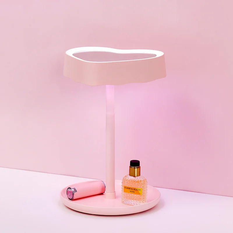 

Folding Abs 1200Mah Battery Led Dimmable Lights Led Luxury Table Mirror