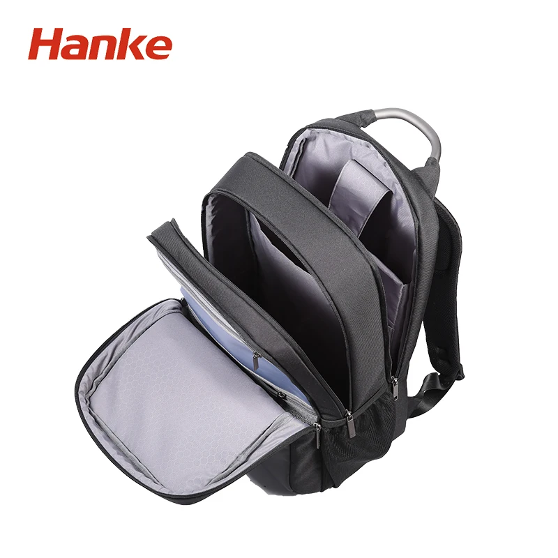 

Wholesale Price Large Capacity Men Business Travel Backpack Laptop Bag For Outdoor, Black, black+gray