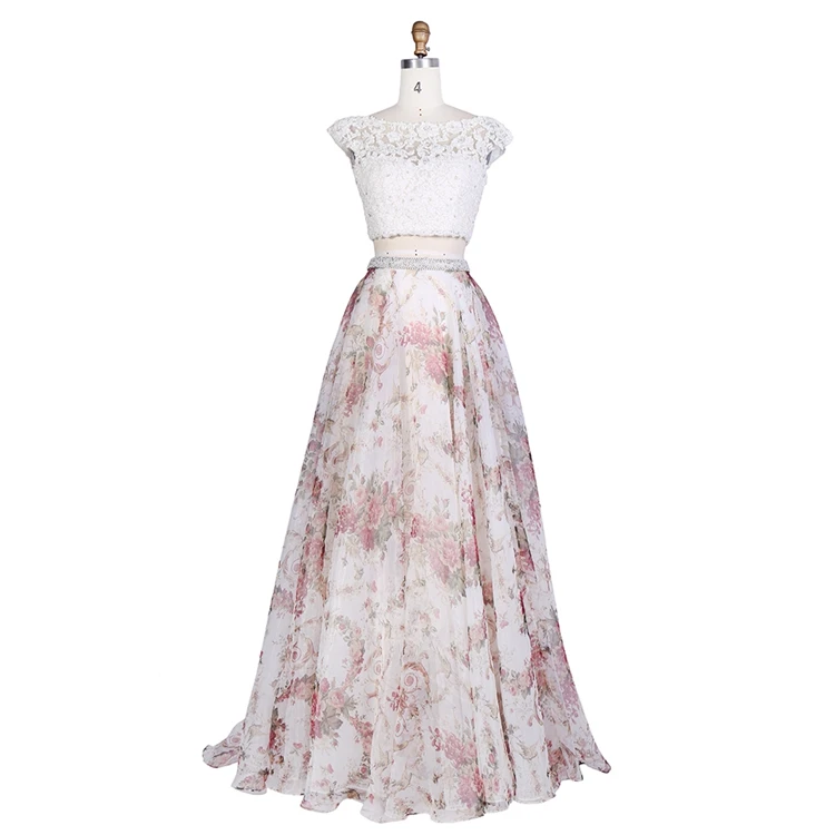 floral top prom dress