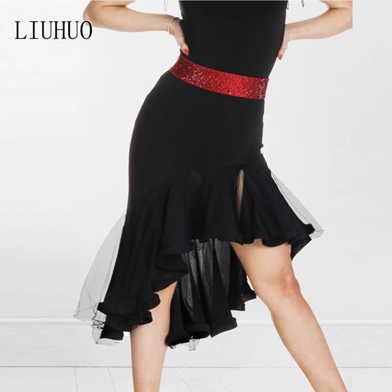 

New Style high quality Lady short Tassel Dance Skirts Fringe Dance Dress Latin Skirt