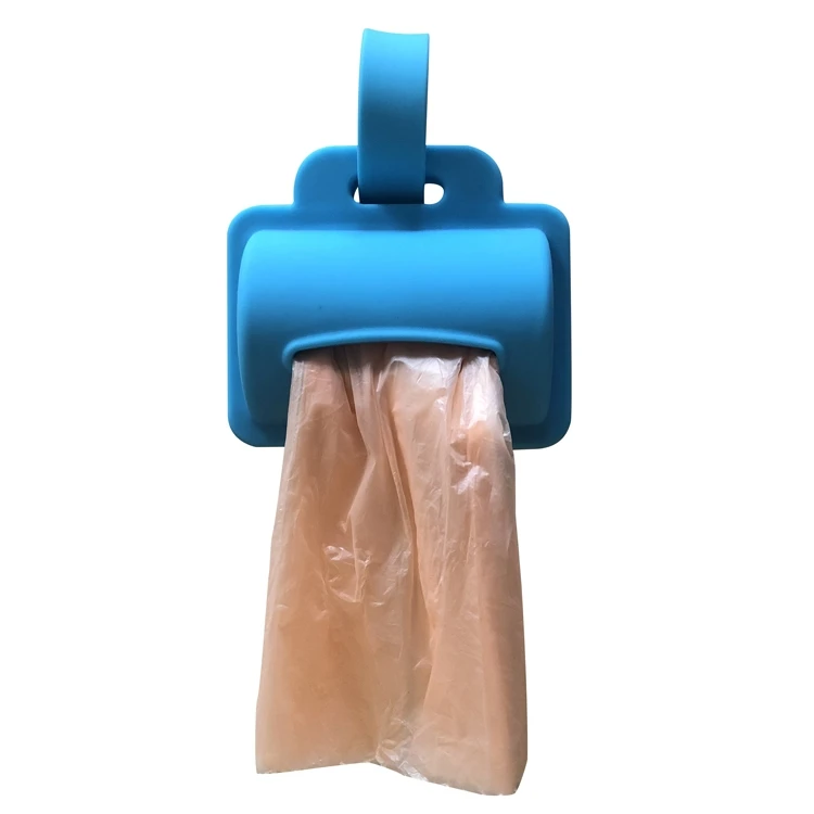 

Silicone Holder Dog Poop Bag Dispenser Pet Waste Garbage Bags, Customized