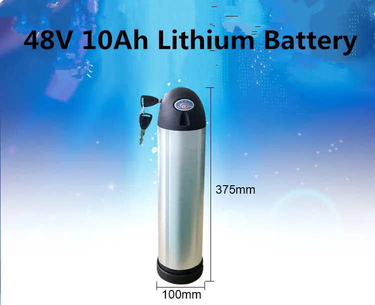 

Green power 48v 10ah lithium bottle type battery for electric bike electric scooter mountain bike electric wheelchair +charger