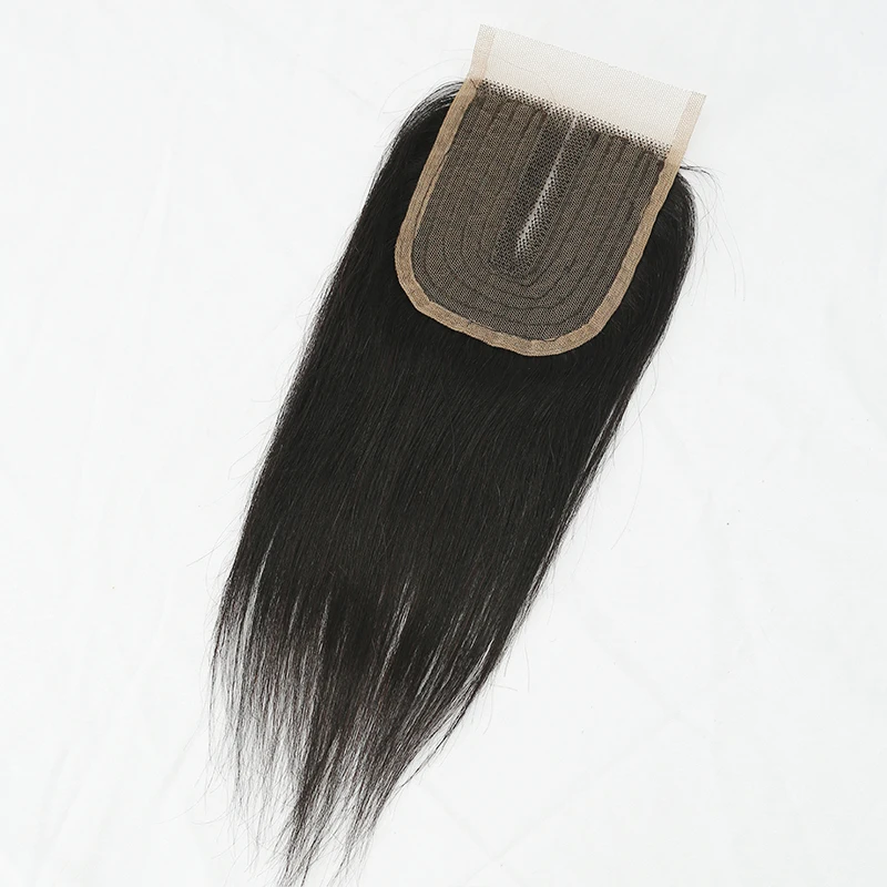 

Malaysian 100% Human Hair Straight Lace Closure Free/Middle/Three / T Part 4*4 Lace Closure