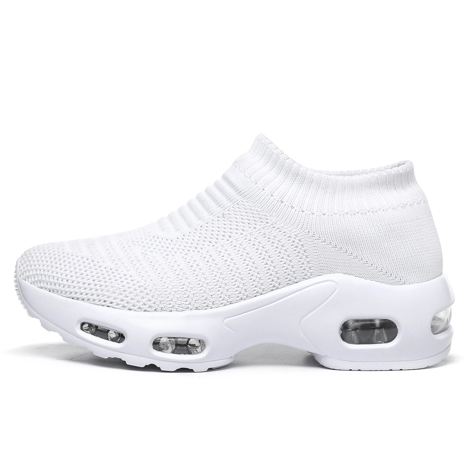 

Women's Walking Shoes Slip-on - Sock Sneakers Air Cushion Mesh Casual Running Jogging Shoes womens casual shoes