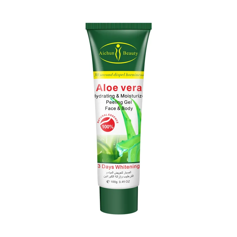 

Natural Aloe Vera Dead Skin Peeling Removal Scrub Gel Face Exfoliating Cream