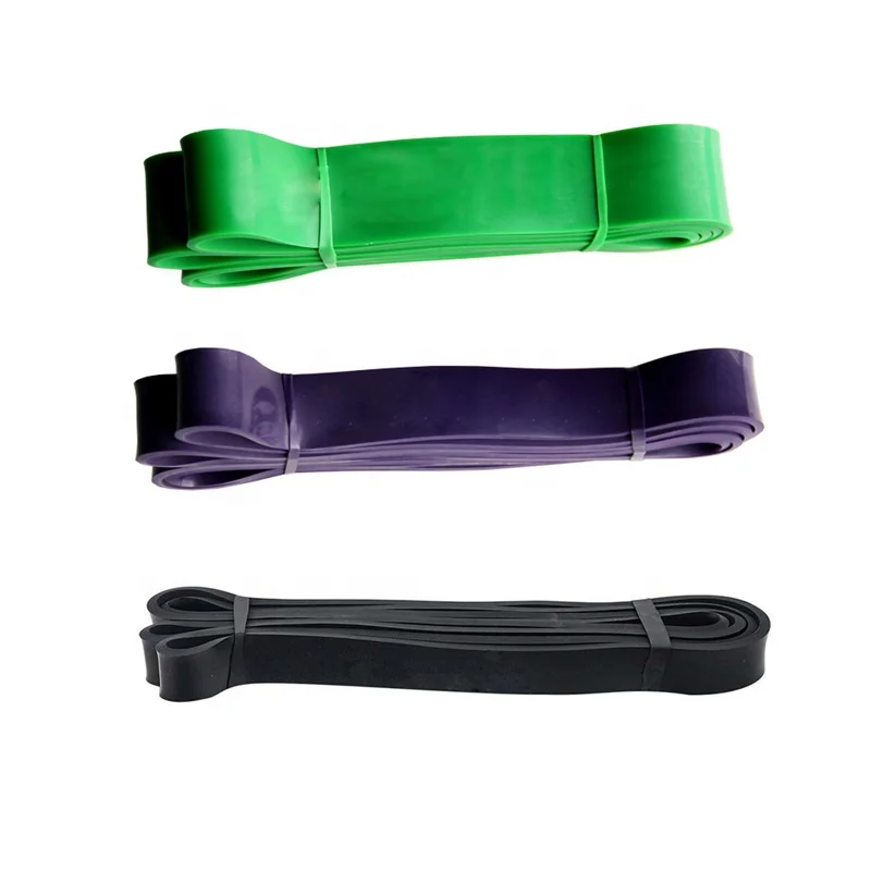 

3 Pcs Set Green Purple Black Wholesale Workout Exercise Fitness Gym Home Pull Up Training Elastic Custom Logo Resistance Bands, Green, purple and black, or custom color