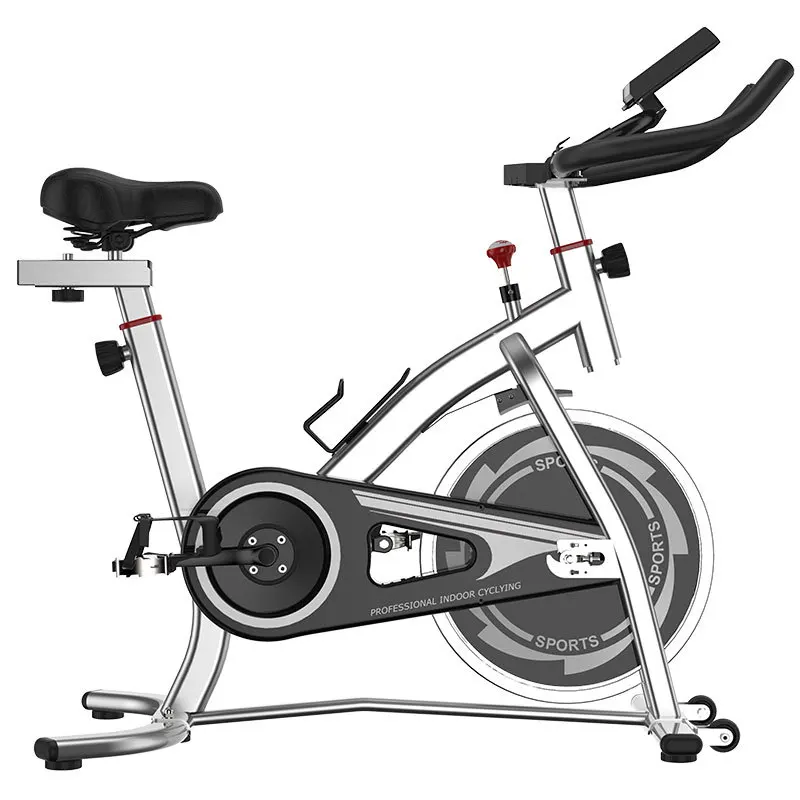 

life fitness gym equipment Indoor Cycling Bike Stationary - Cycle Bike with pad Mount Comfortable Seat Cushion (Gray)