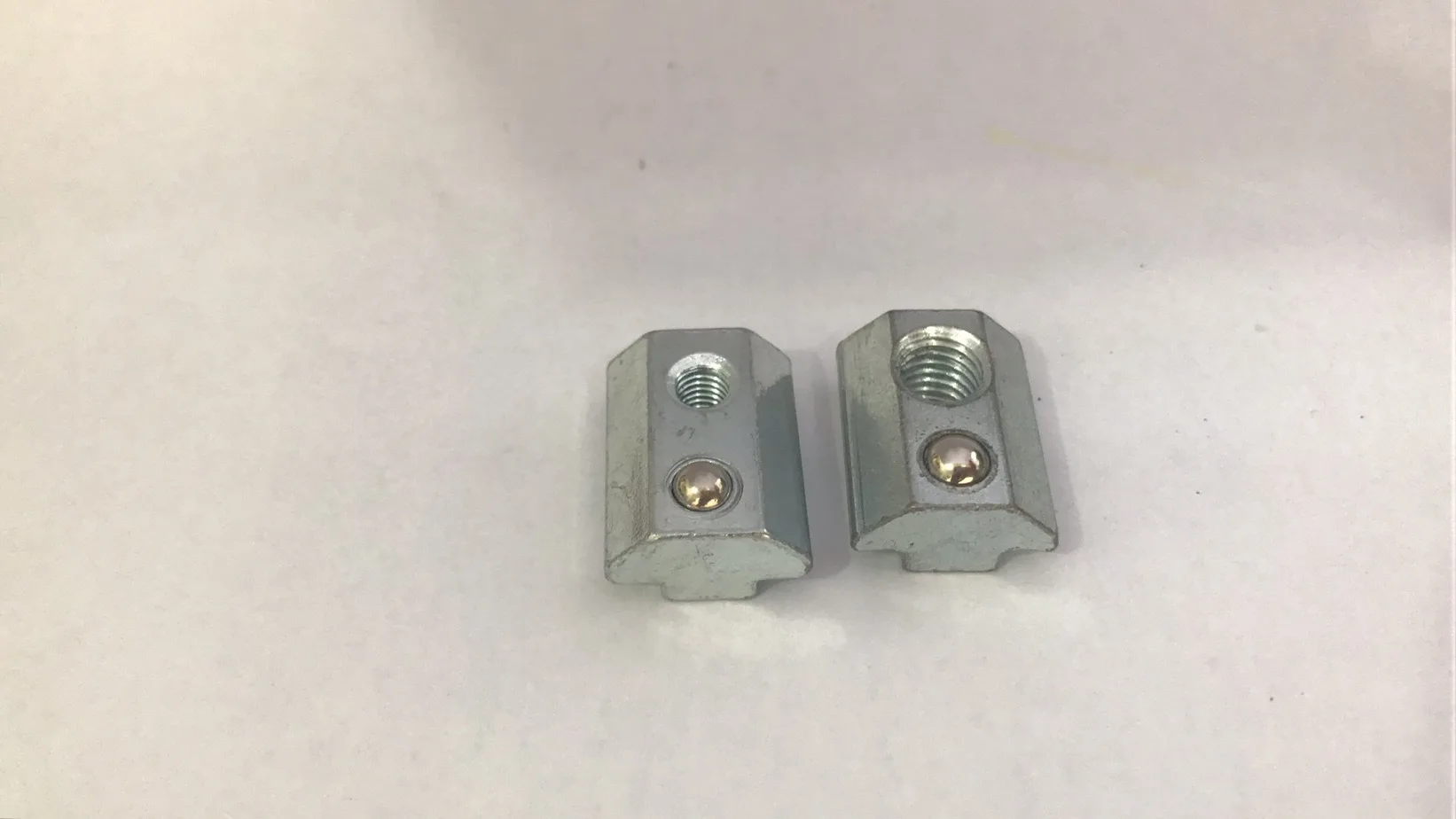 Steel Zinc M4/m5/ M6/m8 Thread Square Base T Nuts 10 Slot Slide In Tslot Nuts With Ball Spring