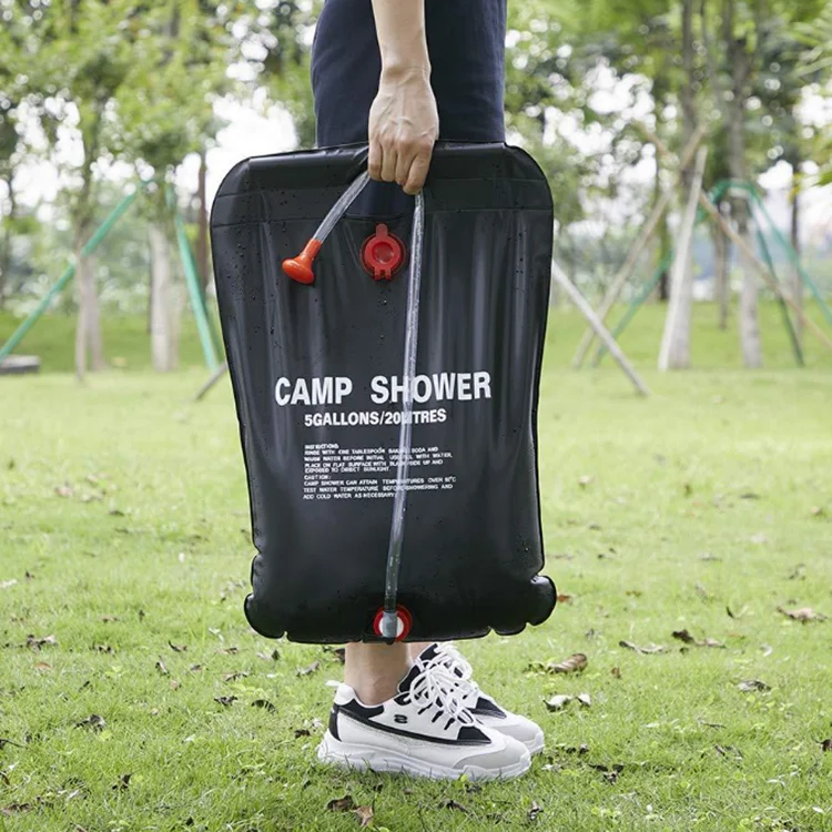 20l Portable Camp Solar Shower Water Bath Bag For Camping Hiking Travel
