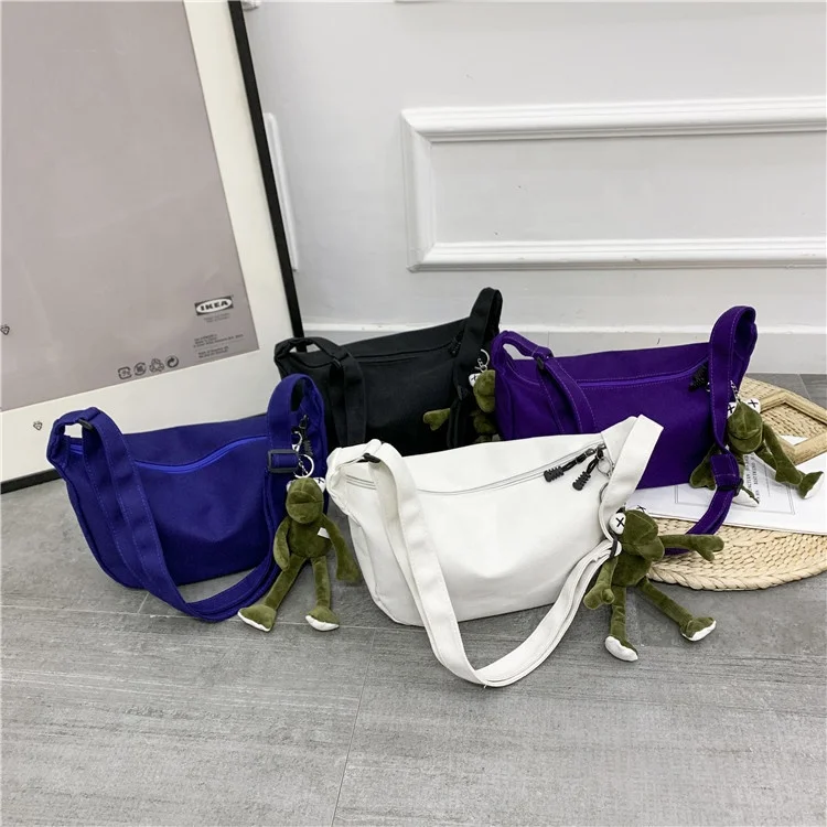 

Customized large capacity canvas bag 2022 messenger bag crossbody logo