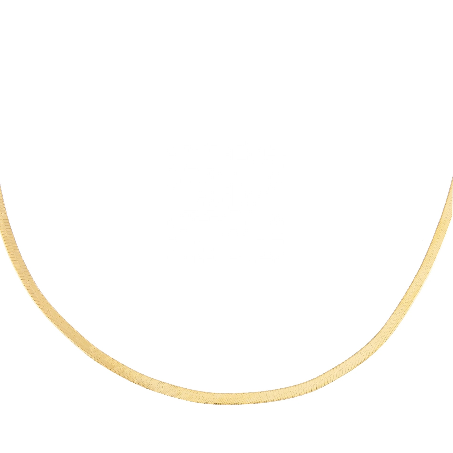 

Boho Jewelry 3mm 925 Sterling Silver Minimal Chain Herringbone Necklace Choker