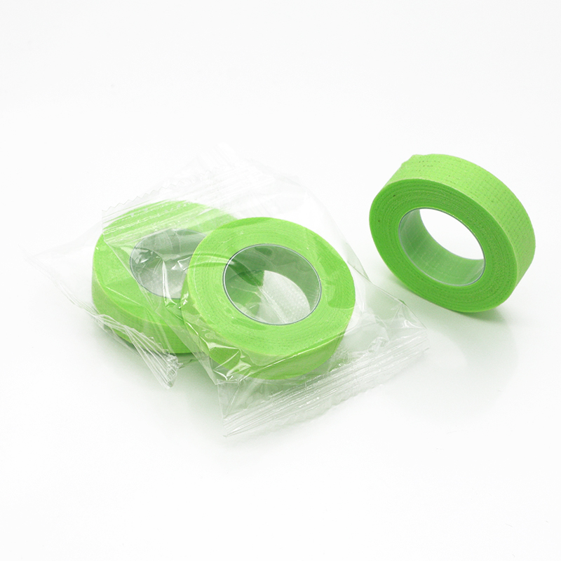 

Wholesale Eyelash Extension Breathable Non-woven Cloth Adhesive Tape Medical green /pink Tape for Eyelash Extension
