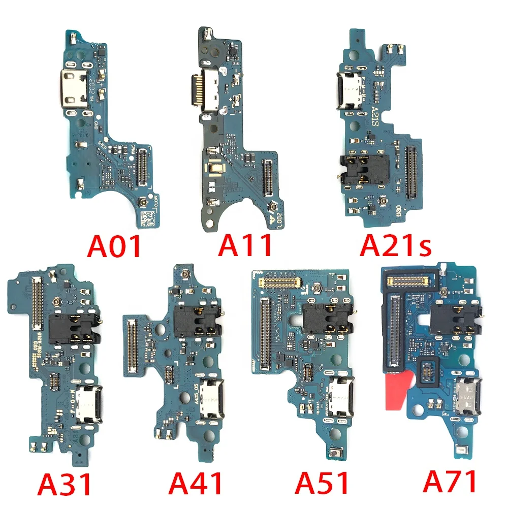 

Original USB Charging Port Board Flex Cable Connector Parts For Samsung Galaxy A01 A02s A11 A21S A31 A41 A51 A71 A02 Phone Parts