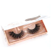 

100% Mink LOashes With Logo Whole Sale Mink Lashes Eye 5 D Logo Cargo Lashing Logo